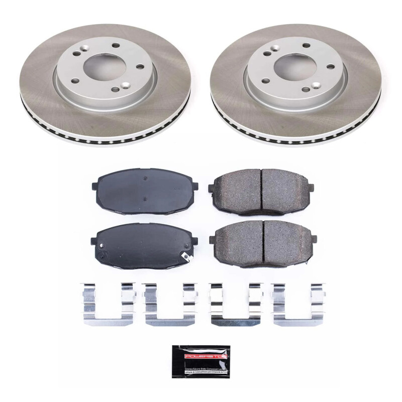 Toyota Tundra Brake Kit - Front + Rear - PowerStop - Z23 Evolution Sport + Carbon-Fiber Ceramic Pads + Drilled & Slotted Rotors + Brake Drums - `00-`02