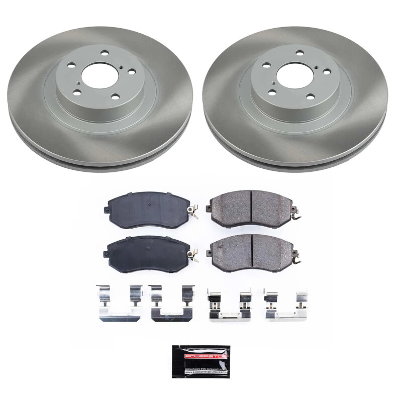 Toyota Tacoma Brake Kit - Front + Rear - PowerStop - Drilled & Slotted Rotors + Carbon-Fiber Ceramic Pads - `03-`04