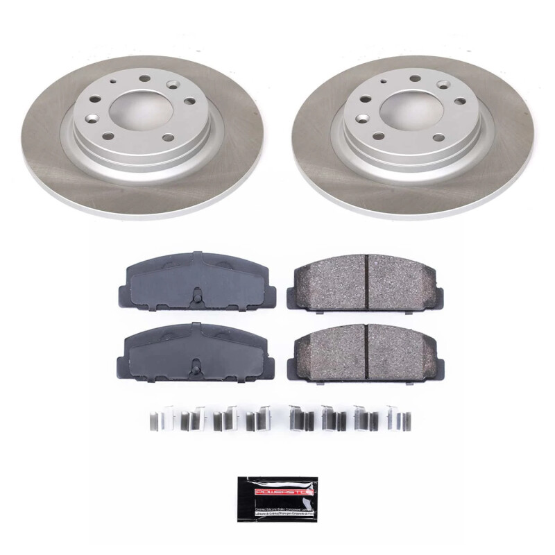 Toyota Tundra Brake Kit - Front + Rear - PowerStop - Z36 Truck Ceramic + Drilled/Slotted Rotors - `03-`06