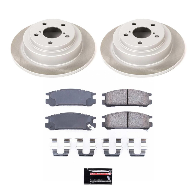 Chevrolet Express 2500 Brake Kit - Front + Rear - PowerStop - Drilled & Slotted Rotors + Carbon-Fiber Ceramic Pads - `03-`05
