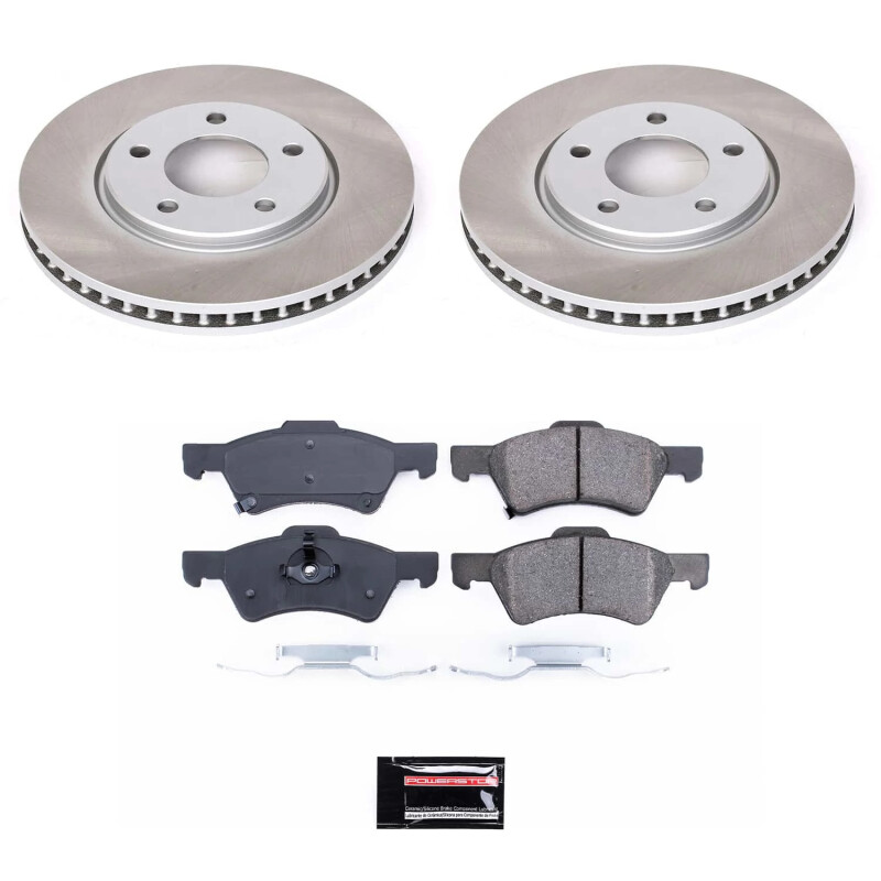BMW 760Li Brake Kit - Front + Rear - PowerStop - Z26 Street Warrior - Drilled & Slotted Rotors + Carbon-Fiber Ceramic Pads - `03-`05