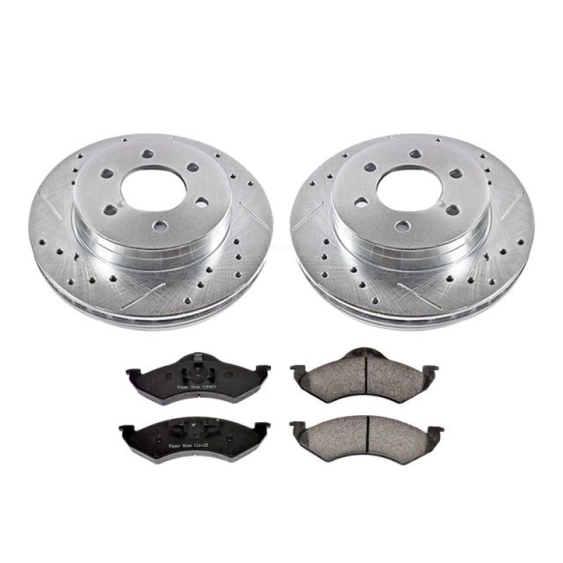 Dodge Dakota Brake Kit - Front - PowerStop - Z23 Evolution Sport Kit - `00-`02