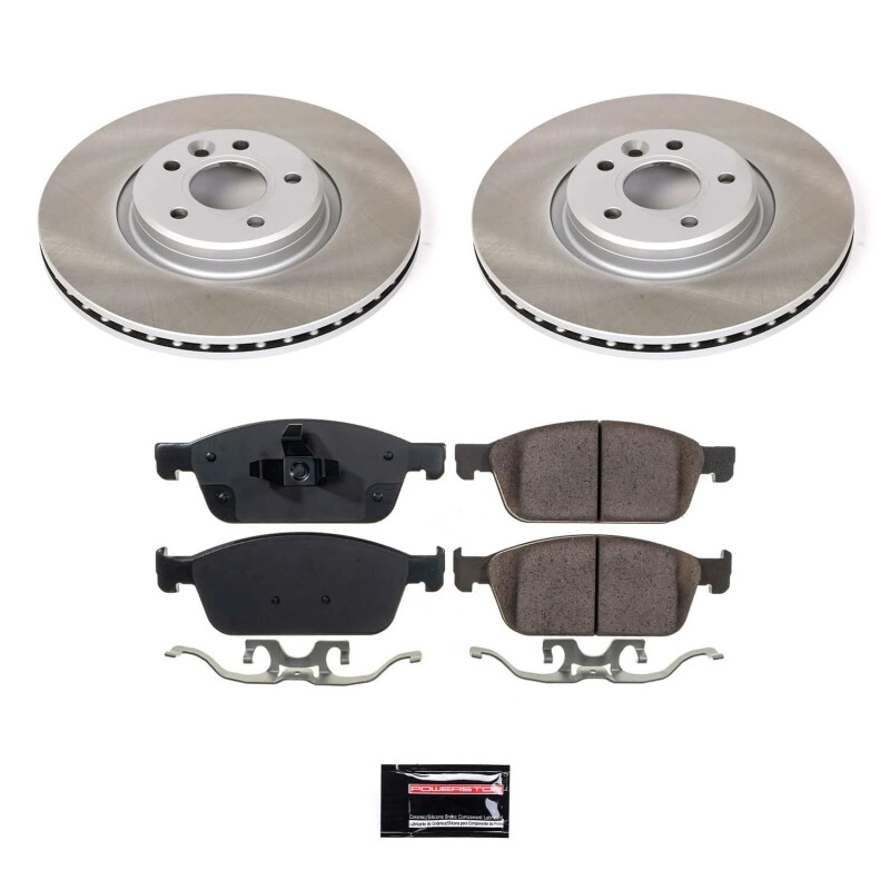 Honda S2000 Brake Kit - Front + Rear - PowerStop - Drilled & Slotted Rotors + Carbon-Fiber Ceramic Pads - `00-`09