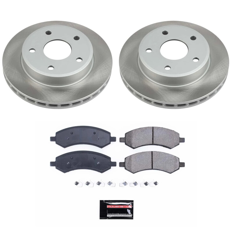 Toyota 4Runner Brake Kit - Front + Rear - PowerStop - Drilled & Slotted Rotors + Carbon-Fiber Ceramic Pads - `03-`09 Toyota 4Runner Brake Kit - Front + Rear - PowerStop - Drilled & Slotted Rotors + Carbon-Fiber Ceramic Pads - `03-`09