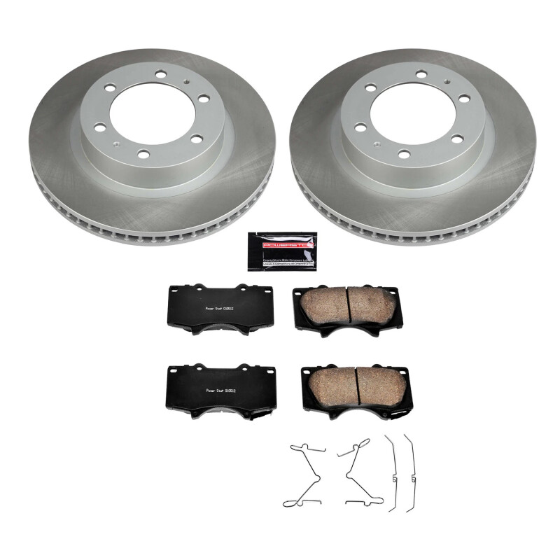 Subaru Baja Brake Kit - Front + Rear - PowerStop - Drilled & Slotted Rotors + Carbon-Fiber Ceramic Pads - `04-`06 Subaru Baja Brake Kit - Front + Rear - PowerStop - Drilled & Slotted Rotors + Carbon-Fiber Ceramic Pads - `04-`06