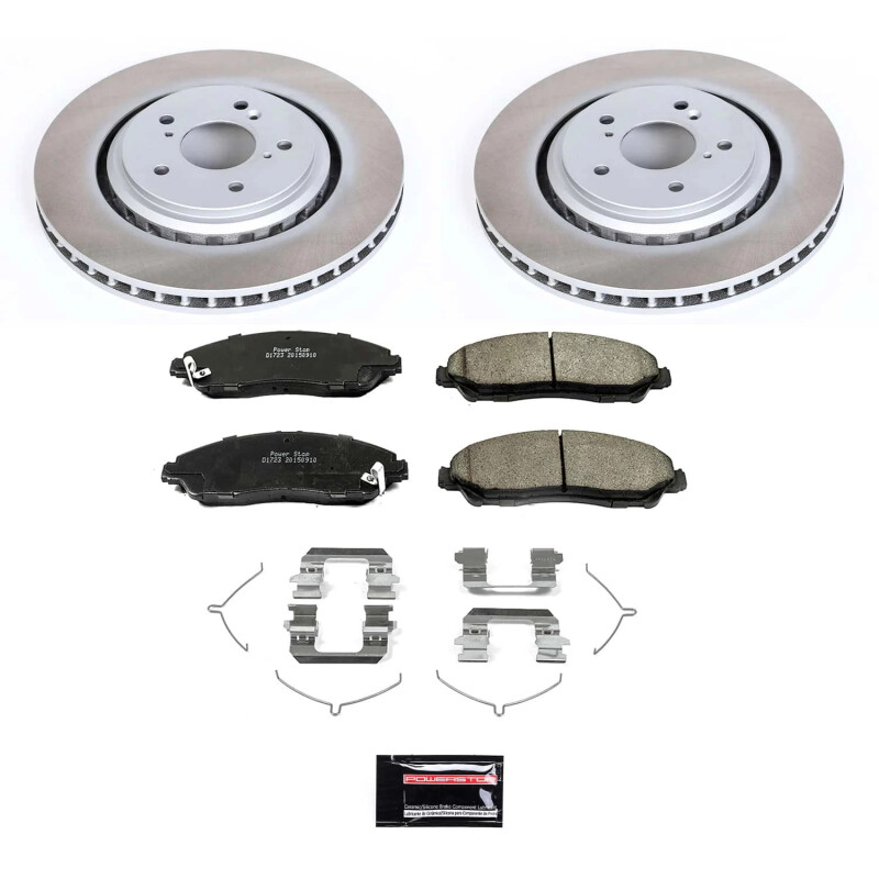 Subaru Outback Brake Kit - Front + Rear - PowerStop - Drilled & Slotted Rotors + Carbon-Fiber Ceramic Pads - 2000 Subaru Outback Brake Kit - Front + Rear - PowerStop - Drilled & Slotted Rotors + Carbon-Fiber Ceramic Pads - 2000