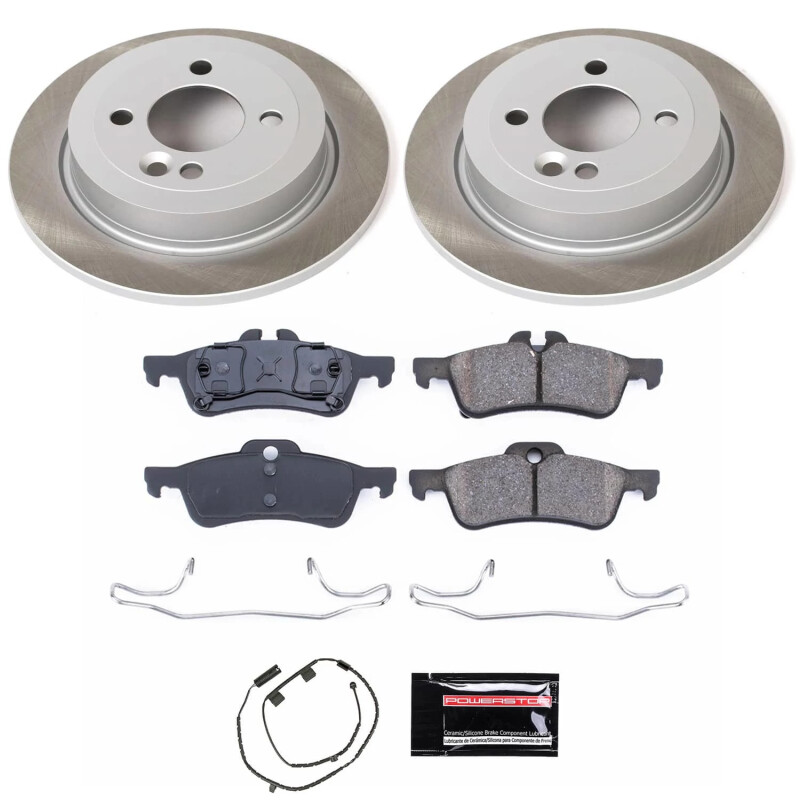 Mitsubishi Montero Brake Kit - Front + Rear - PowerStop - Drilled & Slotted Rotors + Carbon-Fiber Ceramic Pads - `01-`06 Mitsubishi Montero Brake Kit - Front + Rear - PowerStop - Drilled & Slotted Rotors + Carbon-Fiber Ceramic Pads - `01-`06