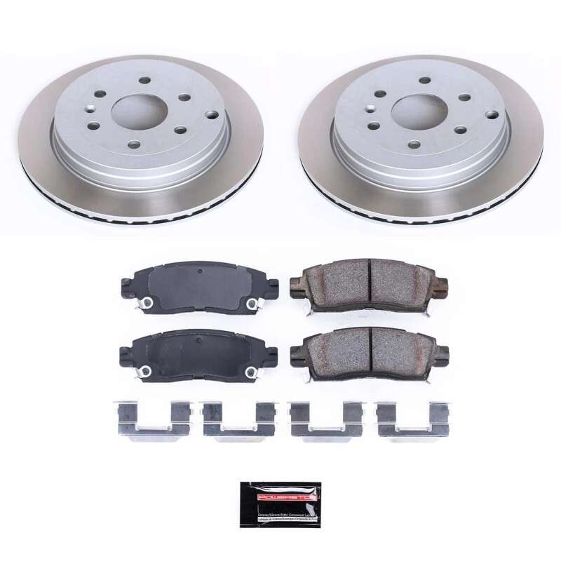 Audi A4 Quattro Brake Kit - Front + Rear - PowerStop - Drilled & Slotted Rotors + Carbon-Fiber Ceramic Pads - `02-`06