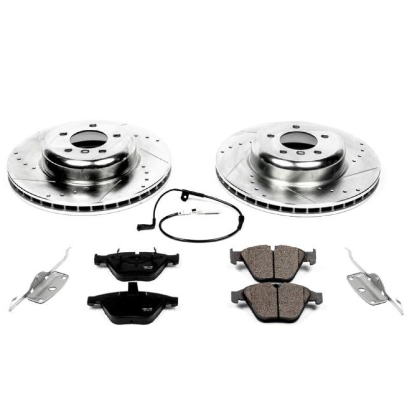 BMW 6 Series Brake Kit - Front - PowerStop - Drilled & Slotted Rotors + Carbon-Fiber Ceramic Pads - `04-`05 BMW 6 Series Brake Kit - Front - PowerStop - Drilled & Slotted Rotors + Carbon-Fiber Ceramic Pads - `04-`05