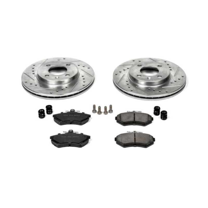 Volkswagen Cabrio Brake Kit - Front - PowerStop - Z23 Evolution Sport Kit - `95-`02