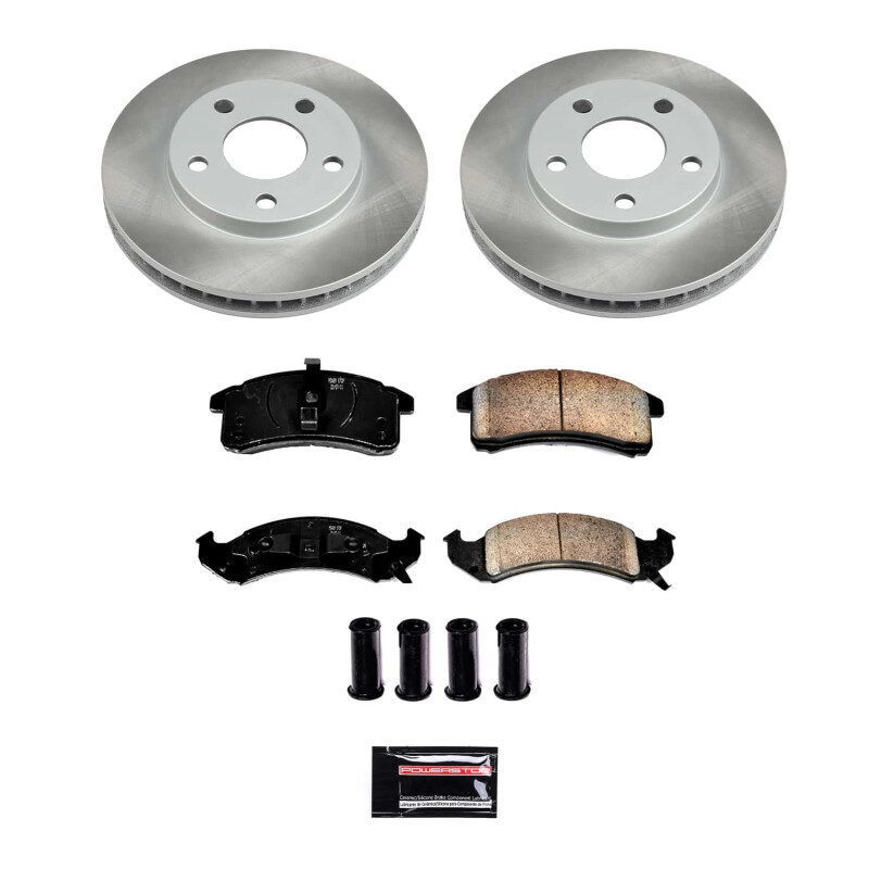 Mazda MPV Brake Kit - Front + Rear - PowerStop - Z23 Evolution Sport + Carbon-Fiber Ceramic Pads + Drilled & Slotted Rotors - `04-`06