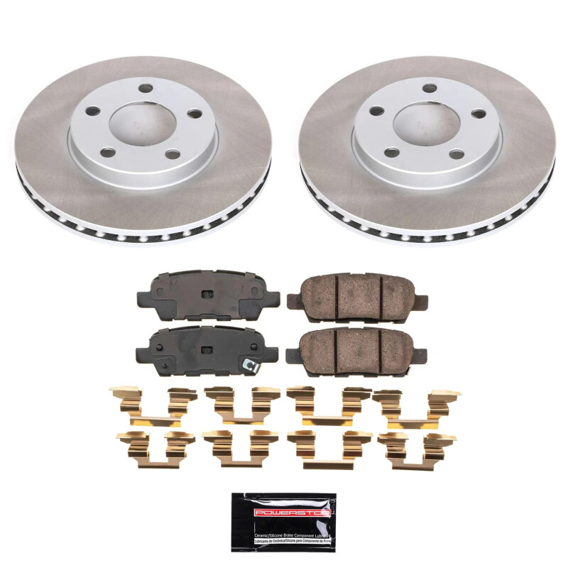 Subaru Legacy Brake Kit - Front + Rear - PowerStop - Drilled & Slotted Rotors + Carbon-Fiber Ceramic Pads - 2005 Subaru Legacy Brake Kit - Front + Rear - PowerStop - Drilled & Slotted Rotors + Carbon-Fiber Ceramic Pads - 2005