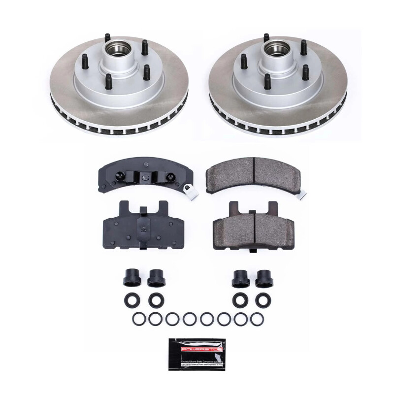 Buick Rendezvous Brake Kit - Front + Rear - PowerStop - Z23 Evolution Sport + Carbon-Fiber Ceramic Pads + Drilled & Slotted Rotors - `02-`07