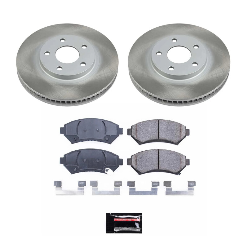 Lexus RX350 Brake Kit - Front + Rear - PowerStop - Drilled & Slotted Rotors + Carbon-Fiber Ceramic Pads - `07-`09