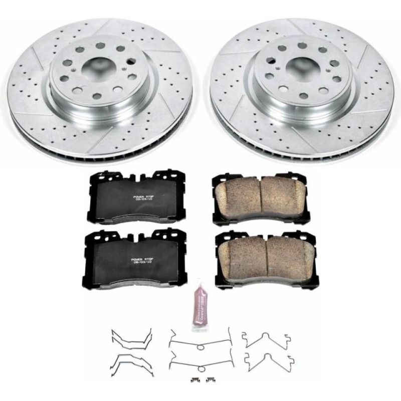 Lexus LS460 Brake Kit - Front - PowerStop - Z23 Evolution Sport - `07-`09