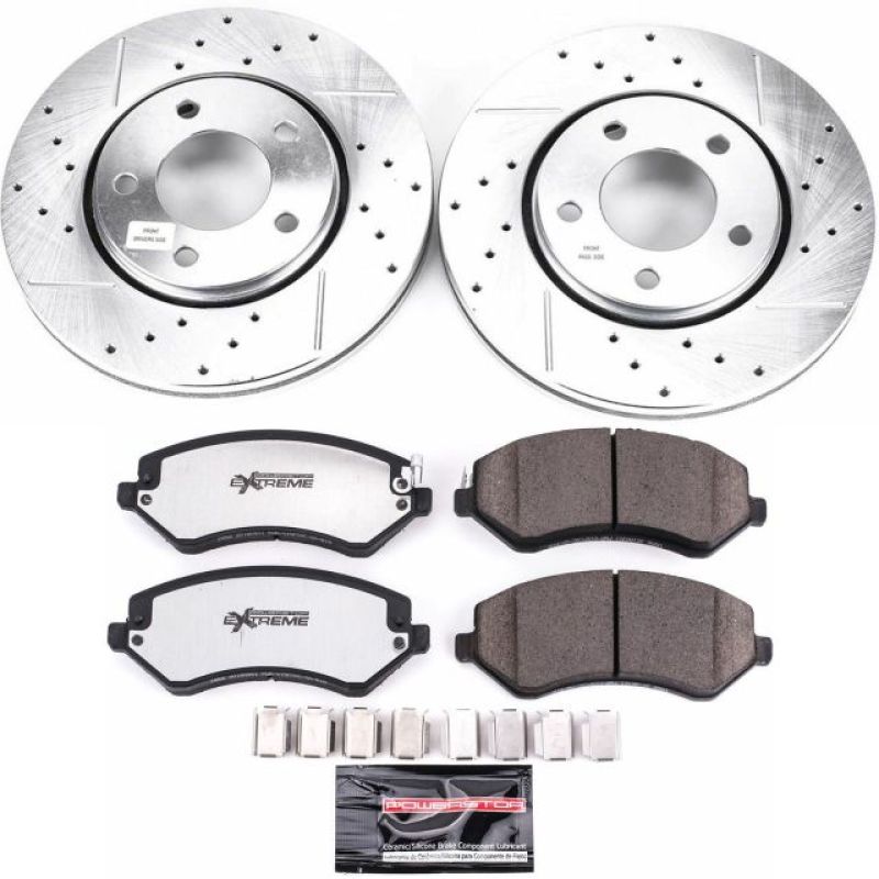 Chrysler Town & Country Brake Kit - Front - PowerStop - Z36 Truck & Tow Kit - `03-`07