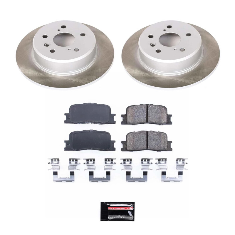 Ford Flex Brake Kit - Front + Rear - PowerStop - Drilled & Slotted Rotors + Carbon-Fiber Ceramic Pads - `12-`19