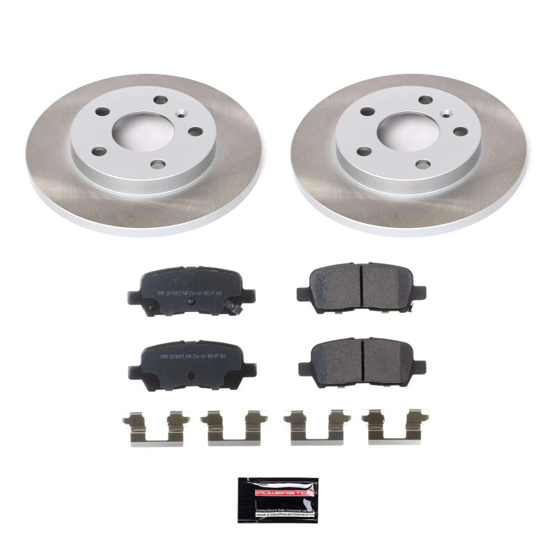 BMW X5 Brake Kit - Front + Rear - PowerStop - Carbon-Fiber Ceramic Brake Pads + Drilled & Slotted Rotors - `04-`06