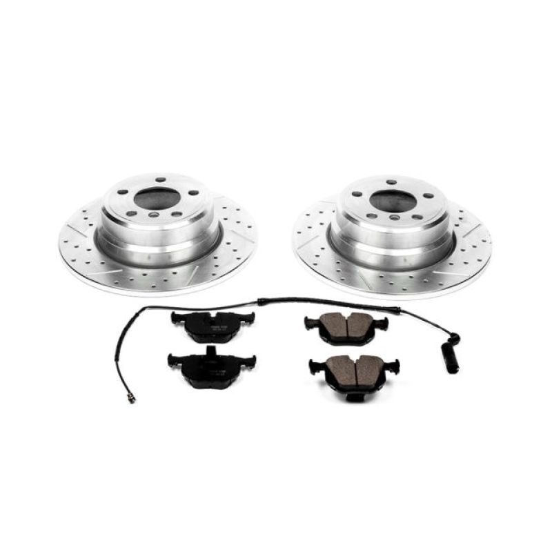 BMW X5 Brake Kit - Rear - PowerStop - Drilled & Slotted Rotors + Carbon-Fiber Ceramic Pads - `00-`06 BMW X5 Brake Kit - Rear - PowerStop - Drilled & Slotted Rotors + Carbon-Fiber Ceramic Pads - `00-`06