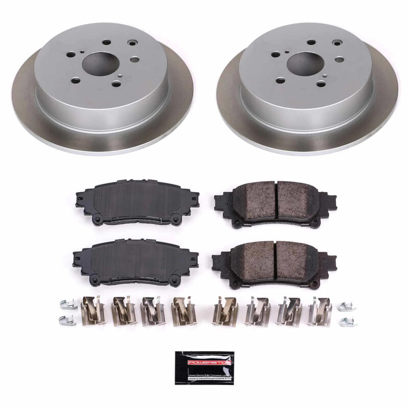 BMW 330i Brake Kit - Front + Rear - PowerStop - Z23 Evolution Sport + Carbon-Fiber Ceramic Pads + Drilled & Slotted Rotors - `01-`05 BMW 330i Brake Kit - Front + Rear - PowerStop - Z23 Evolution Sport + Carbon-Fiber Ceramic Pads + Drilled & Slotted Rotors - `01-`05