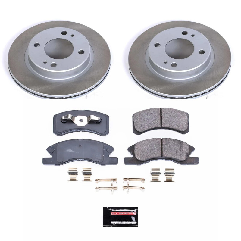 Lexus LS600h Brake Kit - Front + Rear - PowerStop - Z23 Evolution Sport + Carbon-Fiber Ceramic Pads + Drilled & Slotted Rotors - `10-`16