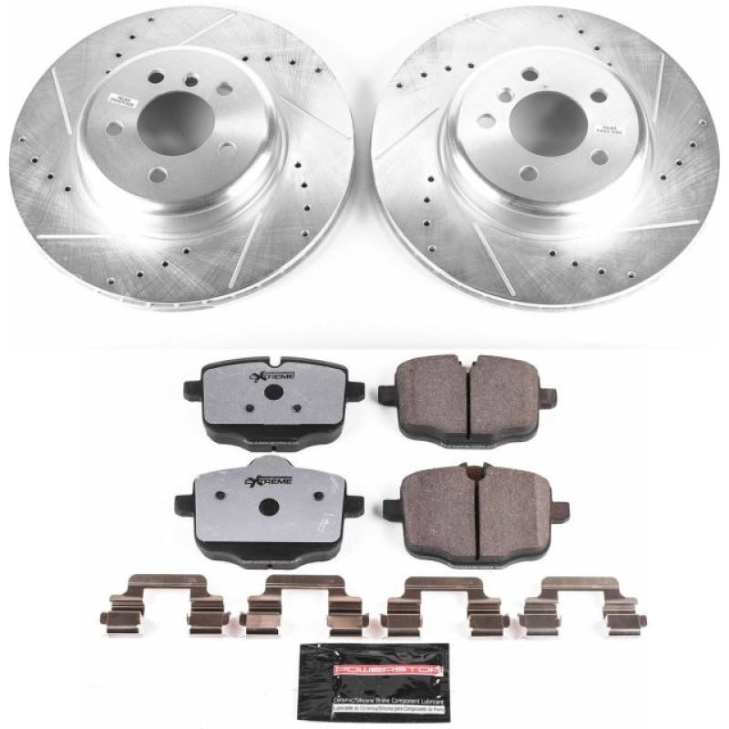 BMW 6 Series Brake Kit - Rear - PowerStop - Drilled & Slotted Rotors + Carbon-Fiber Ceramic Pads - `14-`18 BMW 6 Series Brake Kit - Rear - PowerStop - Drilled & Slotted Rotors + Carbon-Fiber Ceramic Pads - `14-`18
