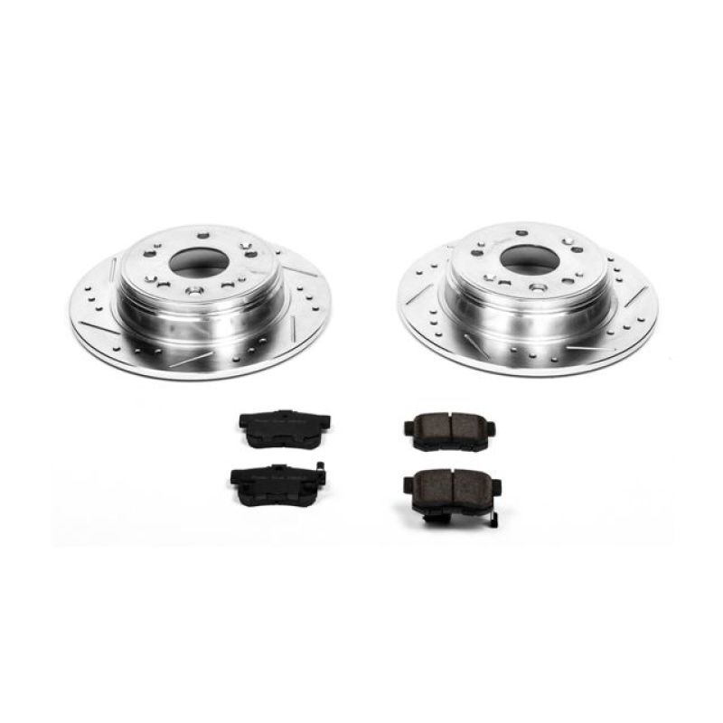 Honda CR-V Brake Kit - Rear - PowerStop - Z23 Evolution Sport Kit - `02-`04