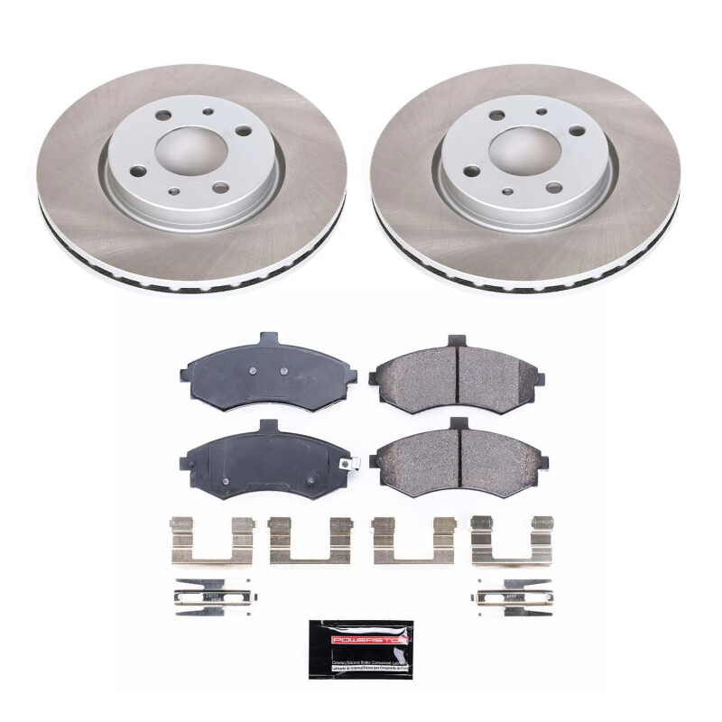 Buick Regal Brake Kit - Front + Rear - PowerStop - Drilled & Slotted Rotors + Carbon-Fiber Ceramic Pads - `12-`13