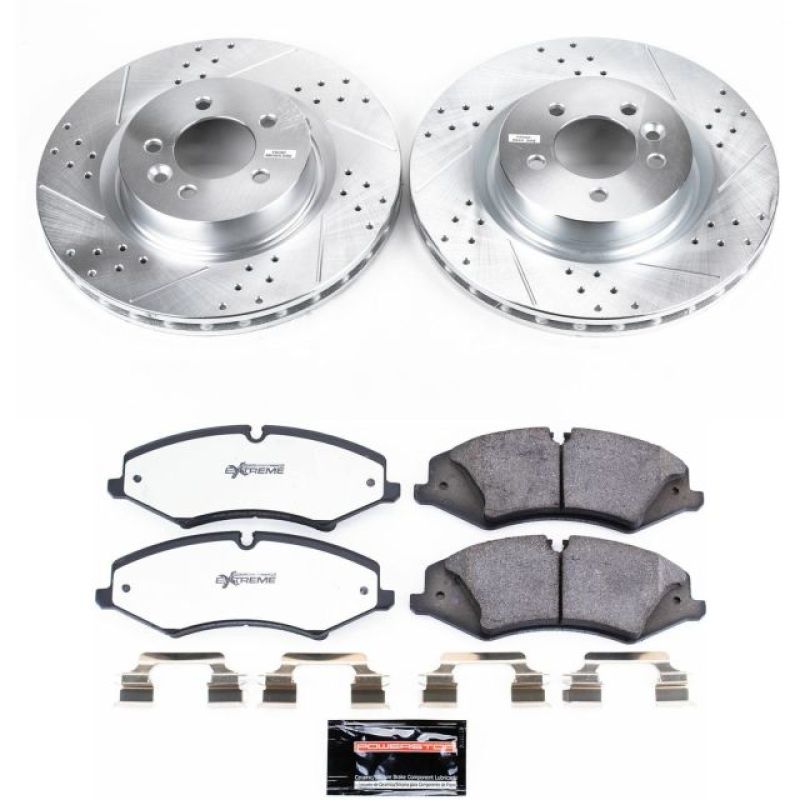 Land Rover LR4 Brake Pads + Rotors - Front - PowerStop - Z36 Truck & Tow | Drilled & Slotted Rotors + Carbon-Fiber Ceramic Pads - 2010 Land Rover LR4 Brake Pads + Rotors - Front - PowerStop - Z36 Truck & Tow | Drilled & Slotted Rotors + Carbon-Fiber Ceramic Pads - 2010