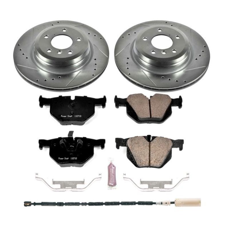 BMW X1 Brake Kit - Rear - PowerStop - Drilled & Slotted Rotors + Carbon-Fiber Ceramic Pads - `13-`15 BMW X1 Brake Kit - Rear - PowerStop - Drilled & Slotted Rotors + Carbon-Fiber Ceramic Pads - `13-`15