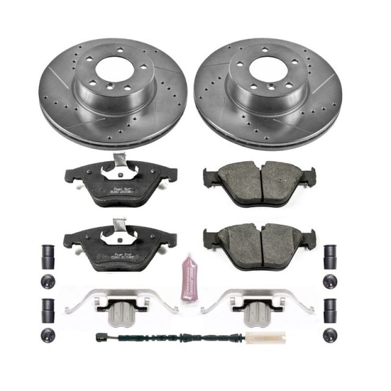 BMW X1 Brake Kit - Front - PowerStop - Drilled & Slotted Rotors + Carbon-Fiber Ceramic Pads - `13-`15 BMW X1 Brake Kit - Front - PowerStop - Drilled & Slotted Rotors + Carbon-Fiber Ceramic Pads - `13-`15