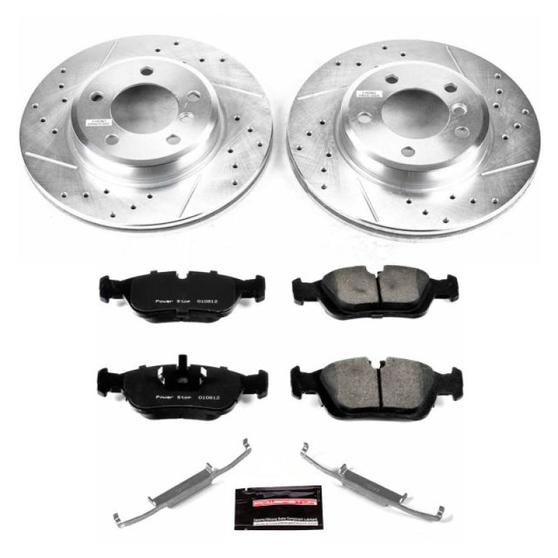 BMW 3 Series Brake Kit - Front - PowerStop - Drilled & Slotted Rotors + Carbon-Fiber Ceramic Pads - `01-`05 BMW 3 Series Brake Kit - Front - PowerStop - Drilled & Slotted Rotors + Carbon-Fiber Ceramic Pads - `01-`05