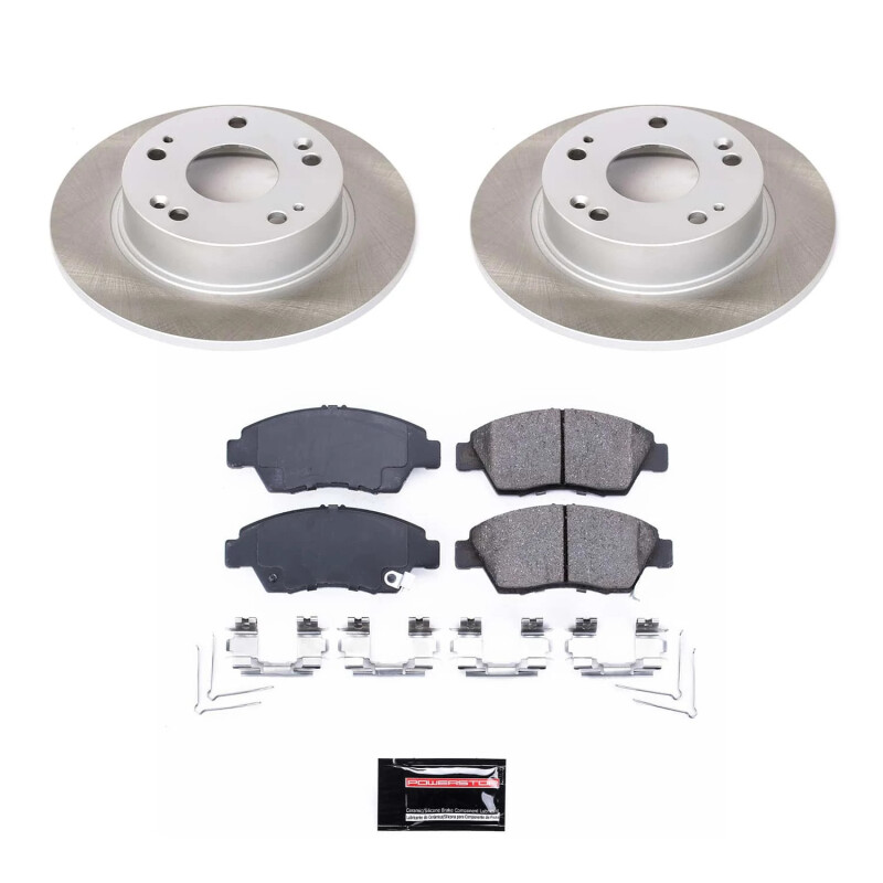 BMW Z4 Brake Kit - Front + Rear - PowerStop - Z23 Evolution Sport + Carbon-Fiber Ceramic Pads + Drilled & Slotted Rotors - `03-`08