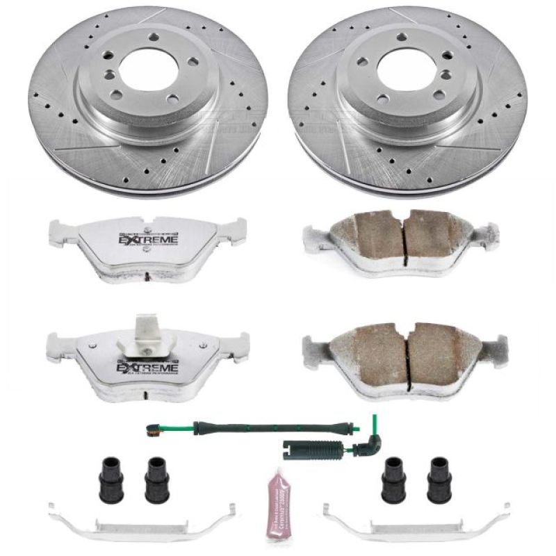 BMW 3 Series Brake Kit - Front - PowerStop - Drilled & Slotted Rotors + Carbon-Fiber Ceramic Pads - `01-`06 BMW 3 Series Brake Kit - Front - PowerStop - Drilled & Slotted Rotors + Carbon-Fiber Ceramic Pads - `01-`06