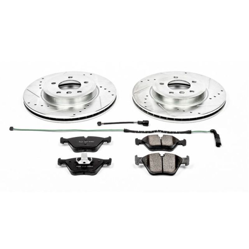 BMW 3 Series Brake Kit - Front - PowerStop - Drilled & Slotted Rotors + Carbon-Fiber Ceramic Pads - `01-`06 BMW 3 Series Brake Kit - Front - PowerStop - Drilled & Slotted Rotors + Carbon-Fiber Ceramic Pads - `01-`06