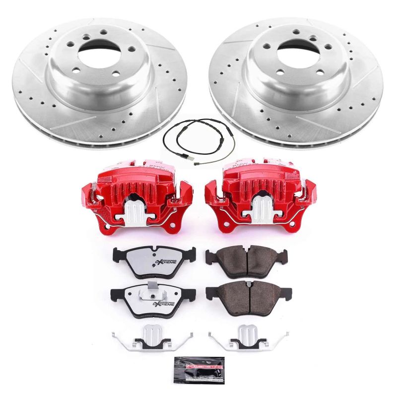 BMW Z4 Brake Kit - Front - PowerStop - Drilled & Slotted Rotors + Carbon-Fiber Ceramic Pads + Powder Coated Calipers - `09-`16 BMW Z4 Brake Kit - Front - PowerStop - Drilled & Slotted Rotors + Carbon-Fiber Ceramic Pads + Powder Coated Calipers - `09-`16