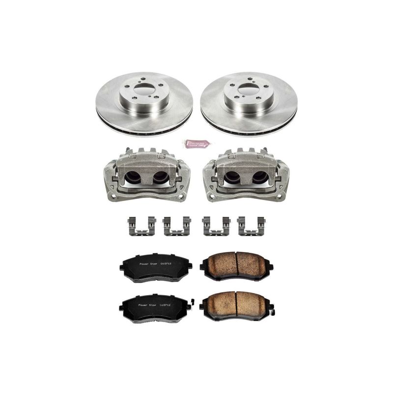 Saab 9-2X Brake Kit - Front - PowerStop - Autospecialty Rotors + Evolution Ceramic Pads + Non-coated Calipers - `05-`06 Saab 9-2X Brake Kit - Front - PowerStop - Autospecialty Rotors + Evolution Ceramic Pads + Non-coated Calipers - `05-`06
