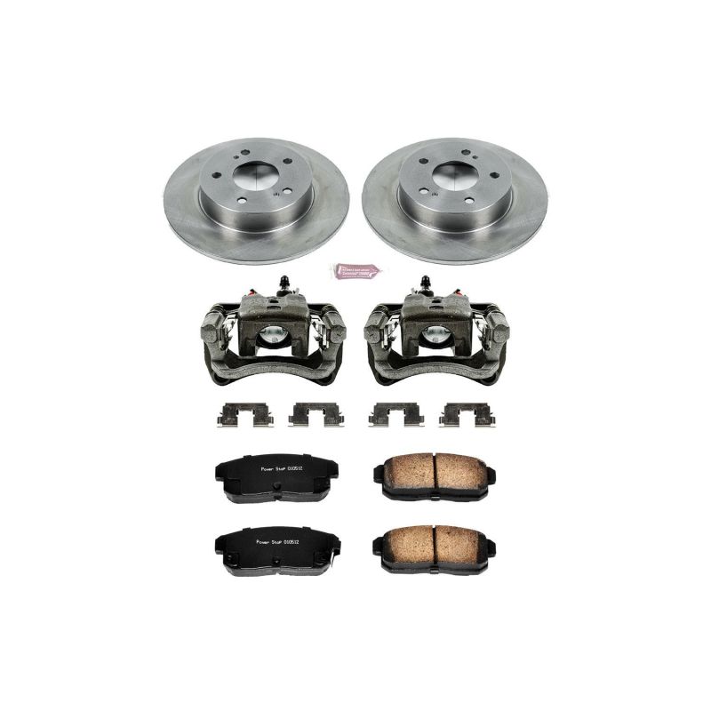 Infiniti I30 Brake Kit - Rear - PowerStop - Autospecialty Rotors + Evolution Ceramic Pads + Non-coated Calipers - 2001