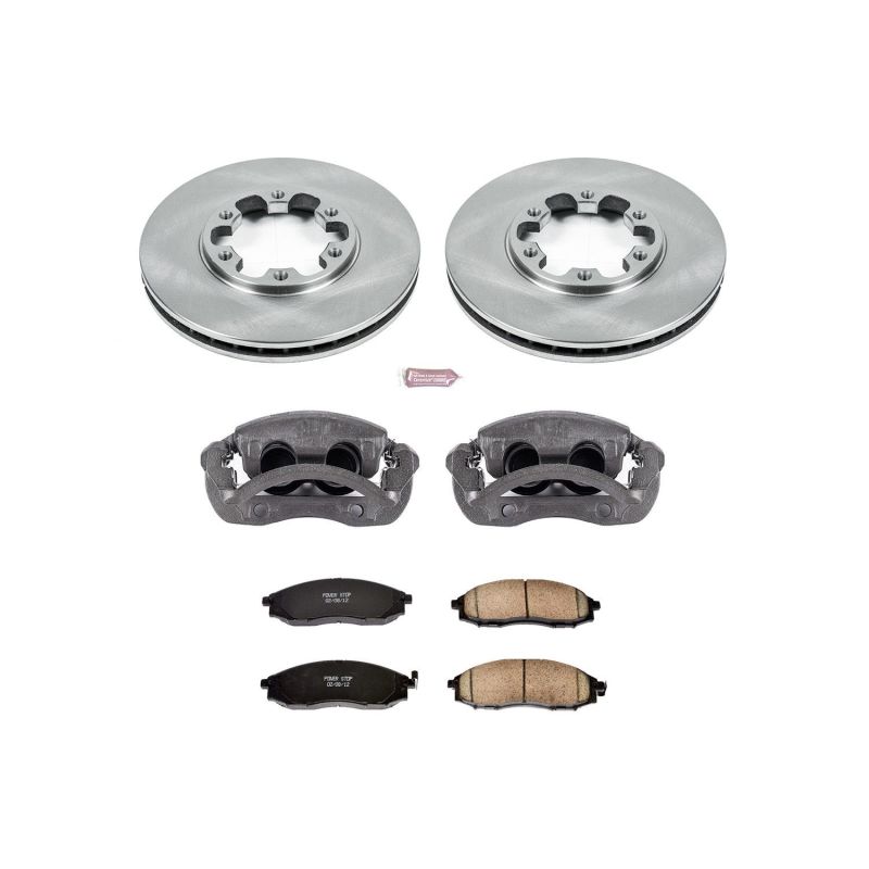 Nissan Frontier Brake Kit - Front - PowerStop - Autospecialty Rotors + Evolution Ceramic Pads + Non-Coated Calipers - `03-`04 Nissan Frontier Brake Kit - Front - PowerStop - Autospecialty Rotors + Evolution Ceramic Pads + Non-Coated Calipers - `03-`04