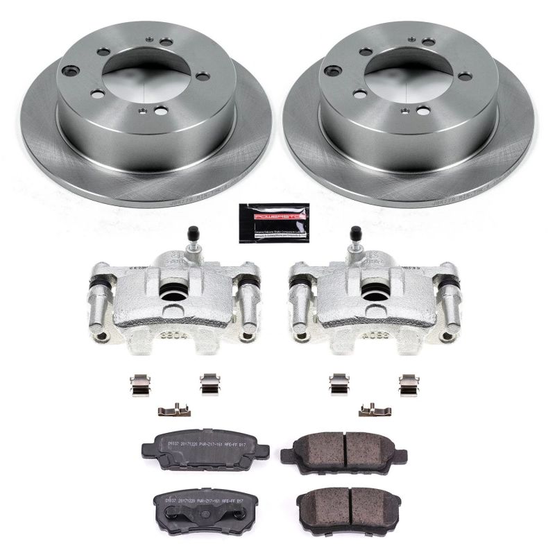 Mitsubishi Outlander Brake Kit - Rear - PowerStop - Autospecialty Rotors + Evolution Ceramic Pads + Replacement Calipers - `05-`06 Mitsubishi Outlander Brake Kit - Rear - PowerStop - Autospecialty Rotors + Evolution Ceramic Pads + Replacement Calipers - `05-`06