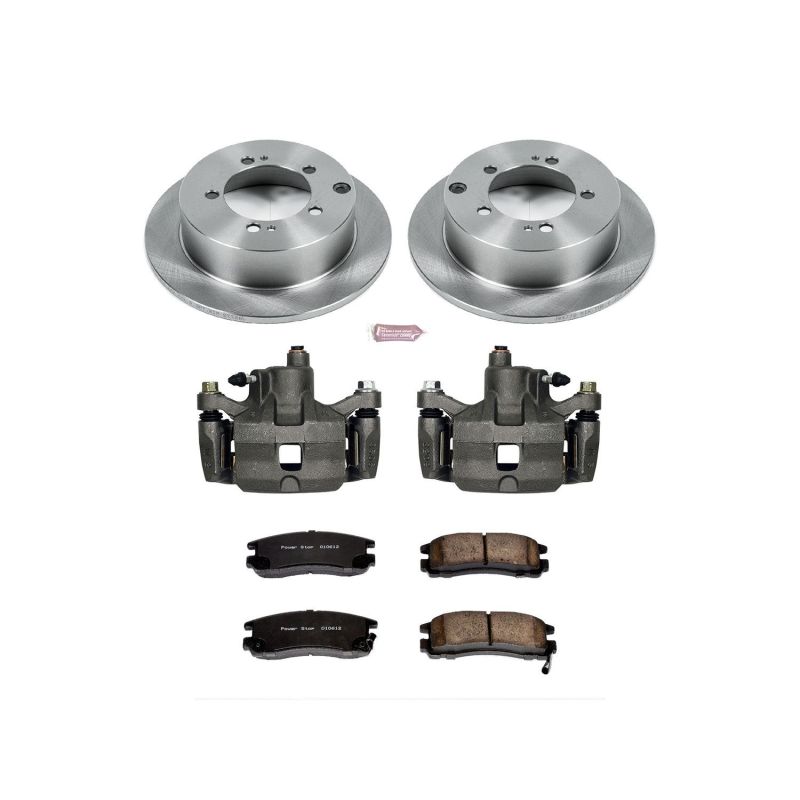Dodge Stratus Brake Kit - Rear - PowerStop - Autospecialty Rotors + Evolution Ceramic Pads + Non-coated Calipers - `01-`05 Dodge Stratus Brake Kit - Rear - PowerStop - Autospecialty Rotors + Evolution Ceramic Pads + Non-coated Calipers - `01-`05