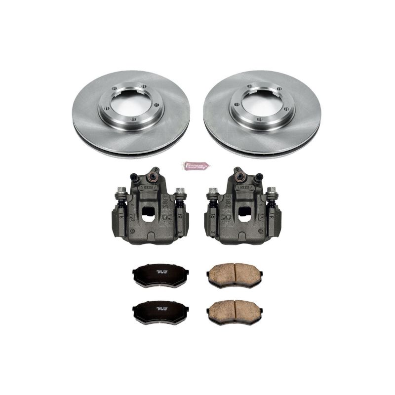 Toyota Tacoma Brake Kit - Front - PowerStop - Autospecialty Rotors + Evolution Ceramic Pads + Non-Coated Calipers - `95-`04