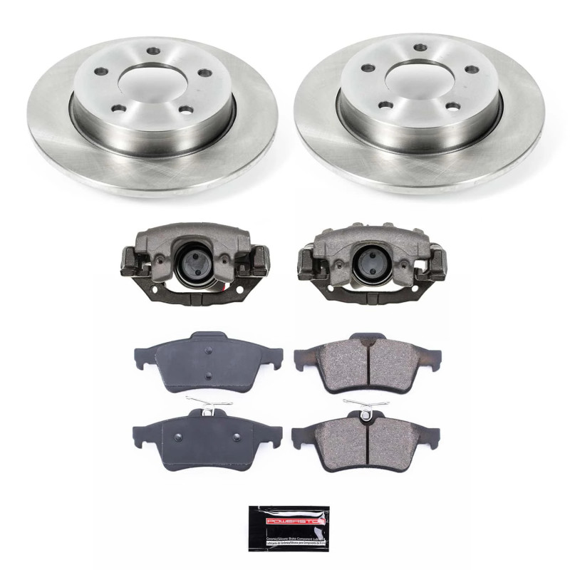 Mazda 3 Brake Kit - Rear - PowerStop - Autospecialty Rotors + Z16 Ceramic Pads + Non-coated Calipers - `10-`13 Mazda 3 Brake Kit - Rear - PowerStop - Autospecialty Rotors + Z16 Ceramic Pads + Non-coated Calipers - `10-`13