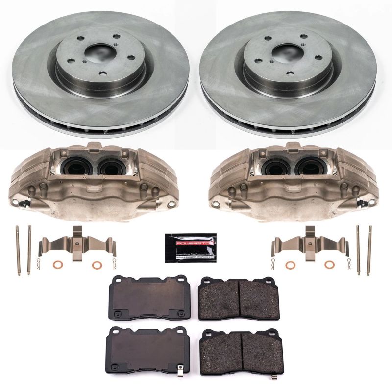 Subaru WRX STI Brake Kit - Front - PowerStop - Autospecialty Rotors + Evolution Ceramic Pads + Non-coated Calipers - `15-`17 Subaru WRX STI Brake Kit - Front - PowerStop - Autospecialty Rotors + Evolution Ceramic Pads + Non-coated Calipers - `15-`17