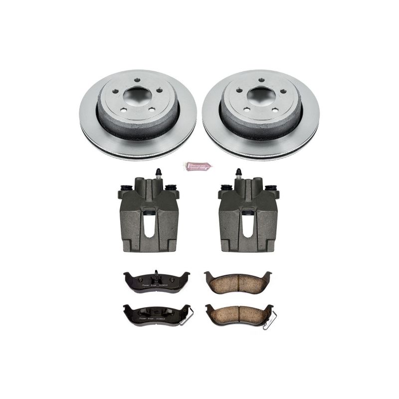 Ford Crown Victoria Brake Kit - Rear - PowerStop - Autospecialty Rotors + Z16 Ceramic Pads + Non-Coated Calipers - `03-`11