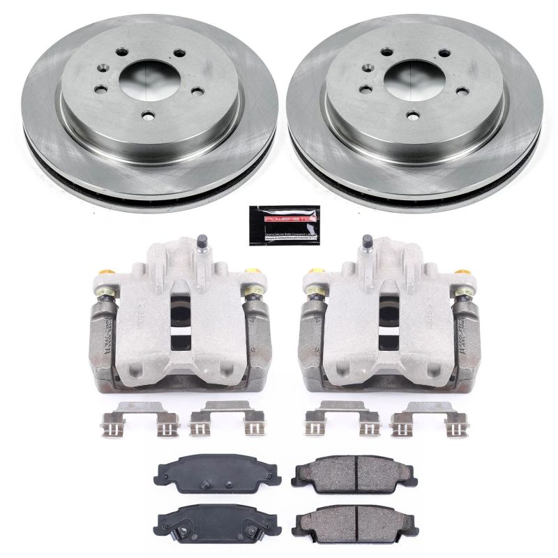 Cadillac CTS Brake Kit - Rear - PowerStop - Autospecialty Rotors + Evolution Ceramic Pads + Non-coated Calipers - `03-`07