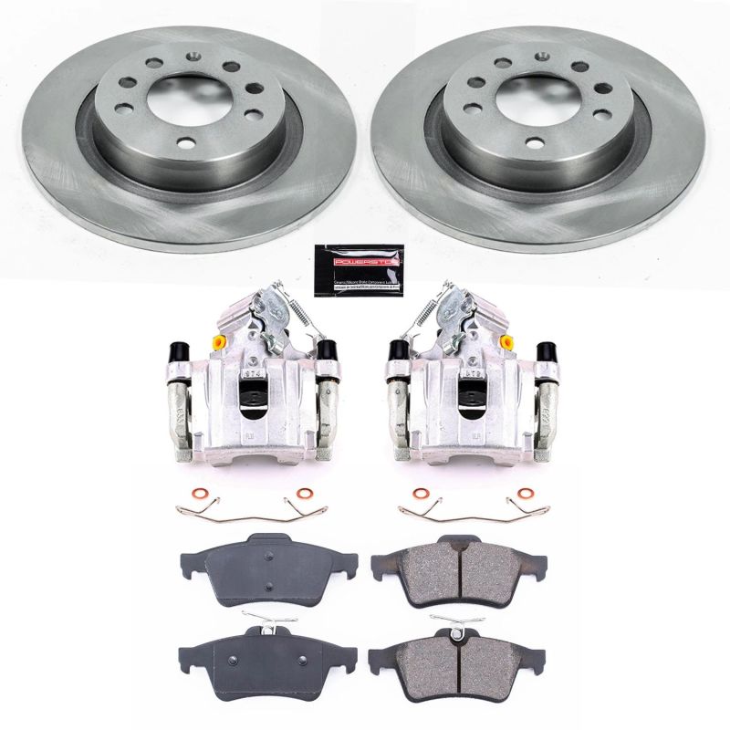 Pontiac Solstice Brake Kit - Rear - PowerStop - Autospecialty Rotors + Evolution Ceramic Pads + OE Replacement Calipers - `06-`09