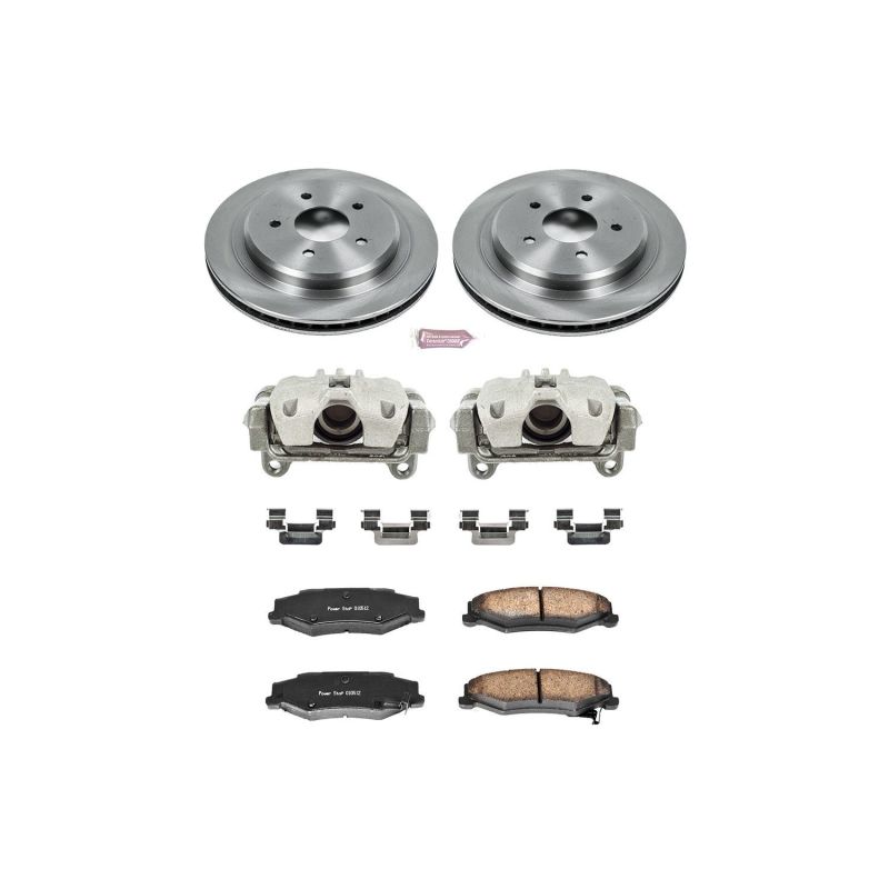 Chevrolet Corvette Brake Kit - Rear - PowerStop - Autospecialty Rotors + Evolution Ceramic Pads + Replacement Calipers - `97-`13 Chevrolet Corvette Brake Kit - Rear - PowerStop - Autospecialty Rotors + Evolution Ceramic Pads + Replacement Calipers - `97-`13