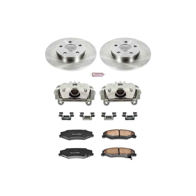 Buick Park Avenue Brake Kit - Rear - PowerStop - Autospecialty Rotors + Evolution Ceramic Pads - `03-`05