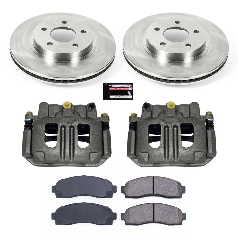 Chevrolet Equinox Brake Kit - Front - PowerStop - Autospecialty Rotors + Evolution Z16 Ceramic Pads + Non-Coated Calipers - `05-`06